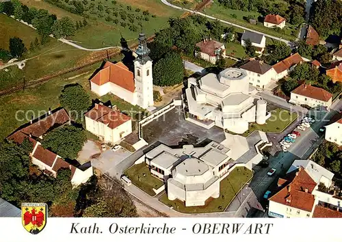 AK / Ansichtskarte Oberwart Kath Osterkirche Fliegeraufnahme  Oberwart