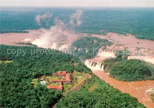 AK / Ansichtskarte Iguacu Vista aerea geral do Rio e das Cataratas do Iguacu Hotel das Catataratas Iguacu