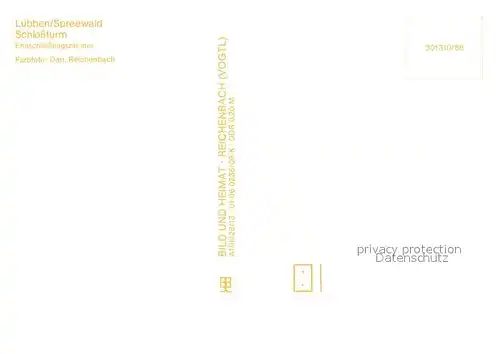 AK / Ansichtskarte Luebben_Spreewald Schlossturm Eheschliessungszimmer Luebben Spreewald