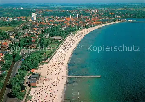 AK / Ansichtskarte Eckernfoerde_Ostseebad Fliegeraufnahme  