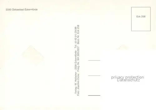AK / Ansichtskarte Eckernfoerde_Ostseebad Fliegeraufnahme  