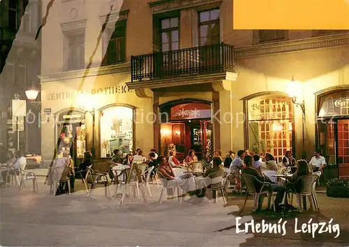 AK / Ansichtskarte Leipzig Strassencafe Central Apotheke  Leipzig