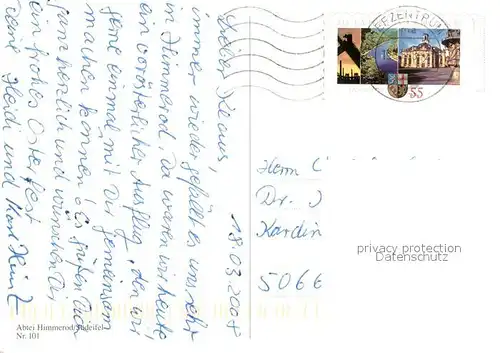 AK / Ansichtskarte Eifel_Region Abtei Himmerod Fliegeraufnahme  Eifel Region