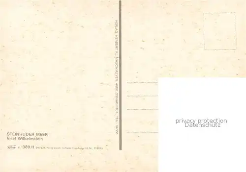 AK / Ansichtskarte Steinhuder_Meer Insel Wilhelmstein Fliegeraufnahme  Steinhuder Meer