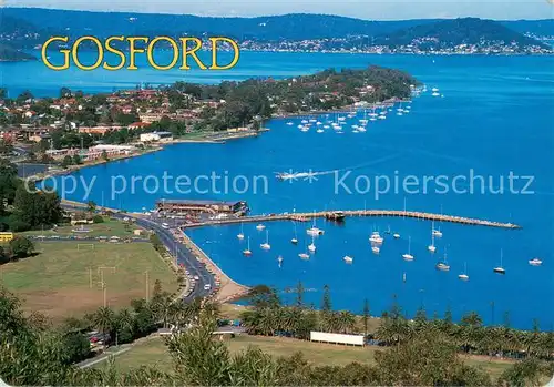 AK / Ansichtskarte Gosford_Australia Brisban Water Aquatic Club View from Presidents Hill 