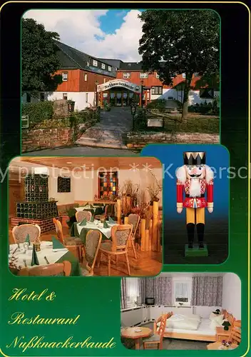 AK / Ansichtskarte Seiffen_Erzgebirge Nussknackerbaude Hotel Restaurant Gaststube Zimmer Seiffen Erzgebirge