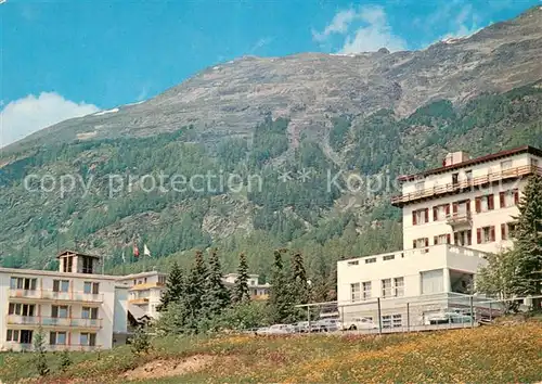 AK / Ansichtskarte Pontresina Hotel Mueller Gaestehaus Chesa Mandra Restaurant Pontresina