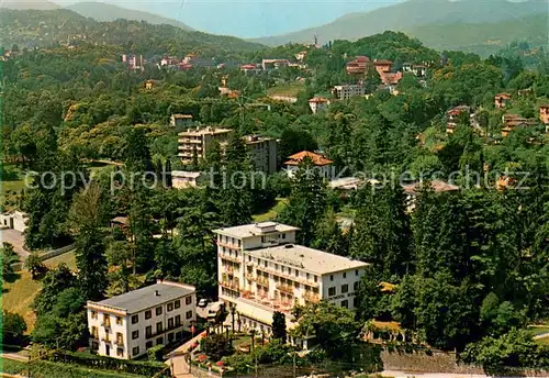 AK / Ansichtskarte Lugano_Lago_di_Lugano Panorama Fassbind Hotel Lugano_Lago_di_Lugano