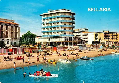 AK / Ansichtskarte Bellaria_IT Alberghi e spiaggia visti dal mare 