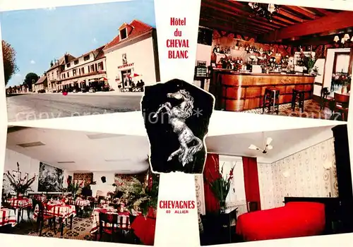 AK / Ansichtskarte Chevagnes Hotel du Cheval Blanc Restaurant Chevagnes