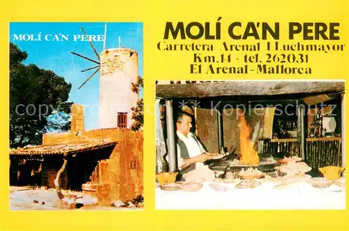AK / Ansichtskarte El_Arenal_Mallorca_ES Moli CaN Pere Parilla Grill 