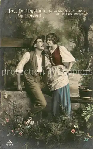 AK / Ansichtskarte Verlag_PH_Nr. Nr.4077 1 Du Du liegst mir im Herzen 