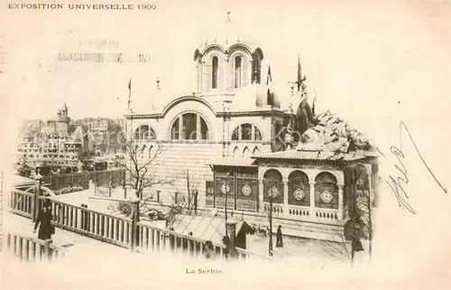 AK / Ansichtskarte Exposition_Universelle_Paris_1900 La Serbie 