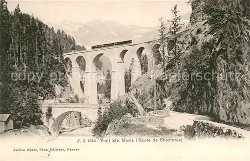 AK / Ansichtskarte Eisenbahn J.J.2230 Pont Ste.Marie Eisenbahn