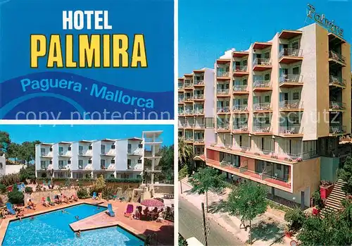 AK / Ansichtskarte Paguera_Mallorca_Islas_Baleares_ES Hotel Palmira Pool 