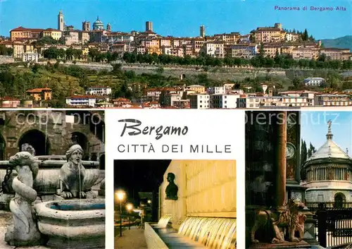 AK / Ansichtskarte Bergamo_Lombardia_IT Panorama Citta dei Mille Details 