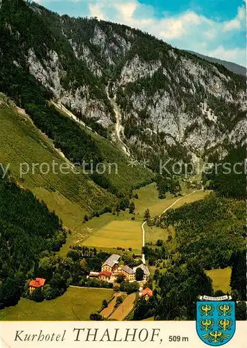 AK / Ansichtskarte Reichenau_Rax Kurhotel Thalhof Fliegeraufnahme Reichenau Rax