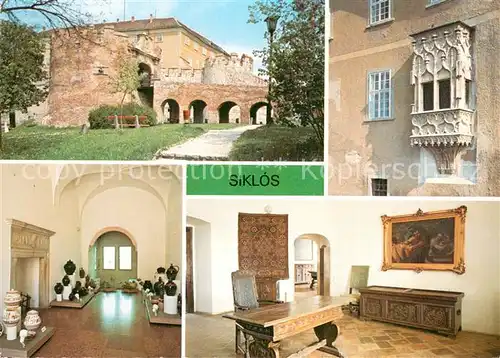 AK / Ansichtskarte Siklos_HU Festung Innenraeume Details Erker 