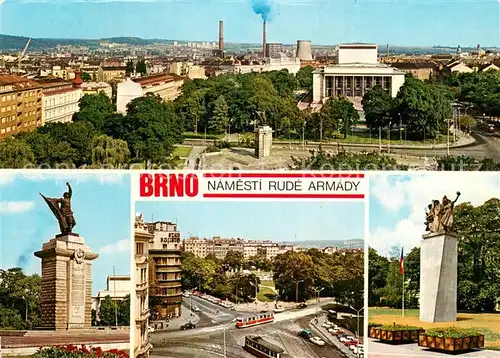 AK / Ansichtskarte Brno_Bruenn Namesti Rude armady Monumente Brno_Bruenn