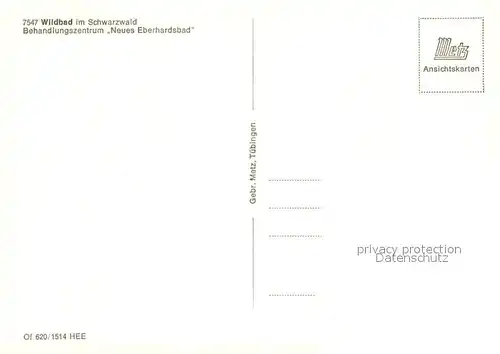 AK / Ansichtskarte Wildbad_Schwarzwald Neues Eberhardsbad Wildbad_Schwarzwald