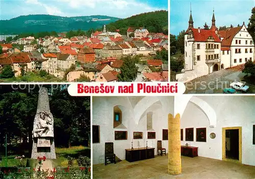 AK / Ansichtskarte Benesov_nad_Ploucnici_CZ Mesto zalozeno ve stoleti jako podhradi hradu Ostreho Dolni zamek z let byl v soucasne dobe renovovan 