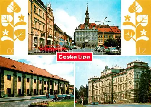 AK / Ansichtskarte Ceska_Lipa_Boehmisch_Leipa_CZ Mirove namesti Okresni muzeum Okresni narodni vybor 