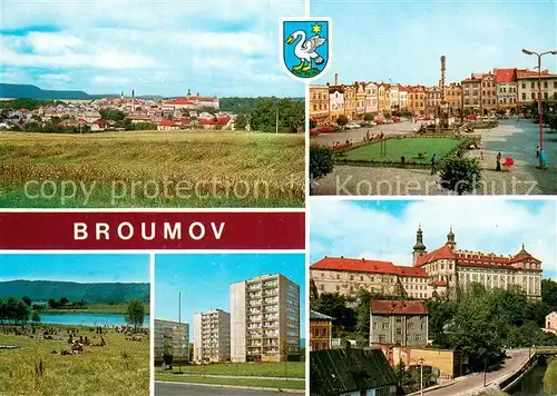 AK / Ansichtskarte Broumov_Braunau_Boehmen_CZ Starobylym Broumovem uprostred Broumov vznikl Je strediskem textilniho prumyslu a jeho historicke baroknim pamatkem v Cechach 
