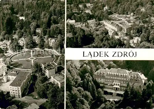 AK / Ansichtskarte Ladek_Zdroj Plac Partyzantow Sanatorium Wojciech Sanatorium Wojskowe Ladek Zdroj