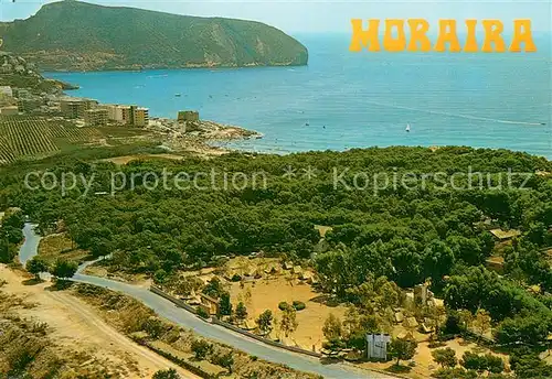 AK / Ansichtskarte Moraira_ES Viesta aerea desde el Campamento  