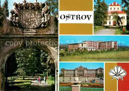 AK / Ansichtskarte Ostrov Mesto a bohatsvim zachovanych stredovekych domu a rozsahlou navou vystavbou Ostrov