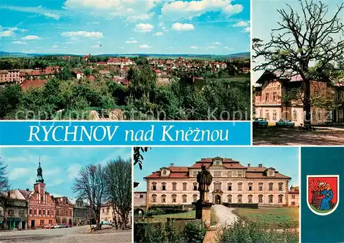 AK / Ansichtskarte Rychnov_nad_Kneznou Celkovy pohled Letovisko Studanka Namesti a radnici Barokni zamek Rychnov_nad_Kneznou