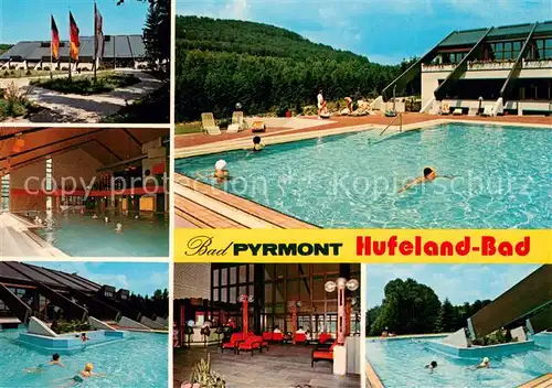 AK / Ansichtskarte Bad_Pyrmont Hufeland Bad Sole Hallen Freibad  Bad_Pyrmont