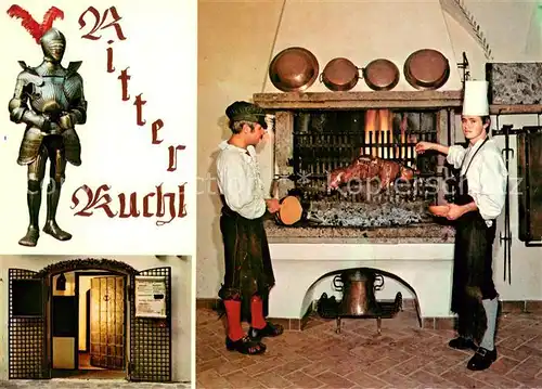 AK / Ansichtskarte Hall_Tirol Ritter Kuchl Gaststaette Grill Eingang Hall_Tirol