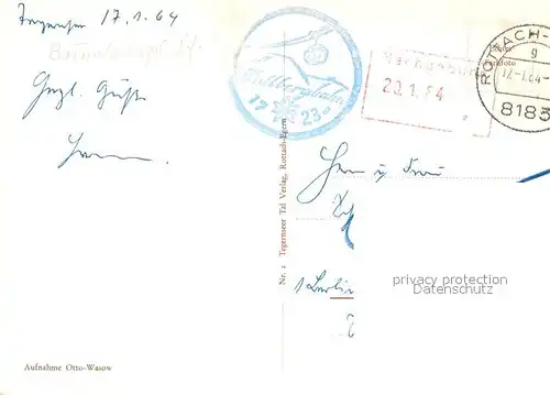 AK / Ansichtskarte Rottach Egern_Tegernsee Berghotel Wallbergbahn Terrasse 