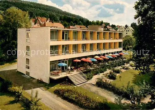AK / Ansichtskarte Bad_Orb Park Diaetheim Theilmann mit Diaet Restaurant Bad_Orb