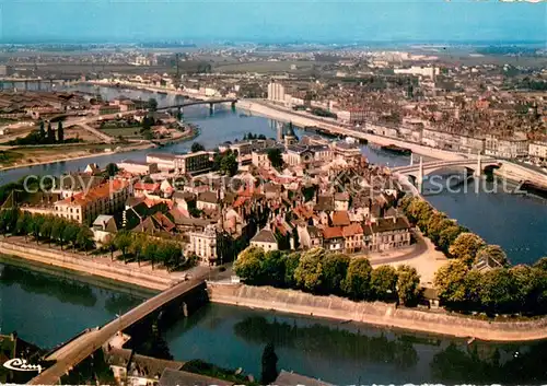 AK / Ansichtskarte Chalon sur Saone Vue aerienne Ile St Laurent Chalon sur Saone