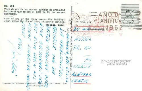 AK / Ansichtskarte Habana_Havana View of one of the many cooperative buildings which scrape the sky of many residential sections Habana Havana