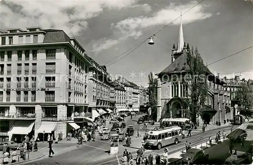 AK / Ansichtskarte Lausanne_VD Place et eglise St Francois Lausanne VD