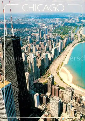 AK / Ansichtskarte Chicago_Illinois John Hancock and Lakeshore Drive 
