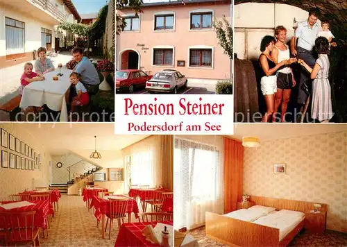 AK / Ansichtskarte Podersdorf_Neusiedler_See Pension Steiner Gastraeume Zimmer Podersdorf_Neusiedler_See