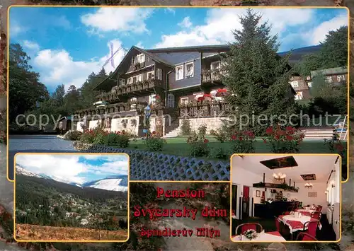 AK / Ansichtskarte Spindleruv_Mlyn_Spindlermuehle Pension Svycarsky dum Panorama Gaststube Spindleruv_Mlyn