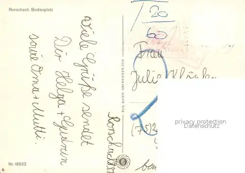 AK / Ansichtskarte Rorschach_Bodensee_SG Bodanplatz 