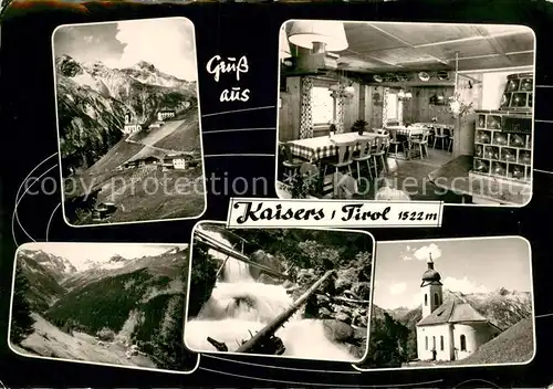 AK / Ansichtskarte Kaisers Panorama Gasthaus Stube Wasserfall Kirche Kaisers