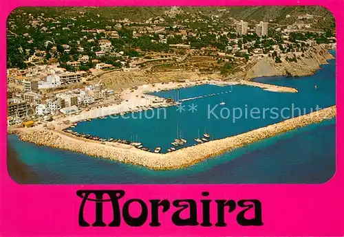 AK / Ansichtskarte Moraira_ES Vista aerea Puerto 