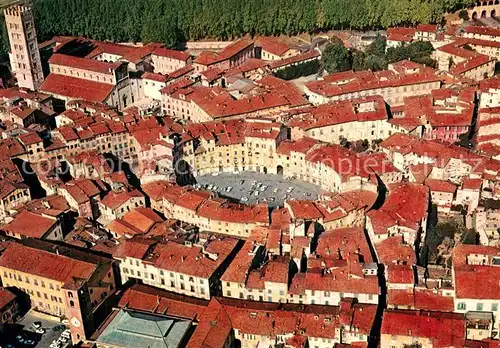AK / Ansichtskarte Lucca_Toscana_IT Anfiteatro Romano Veduta aerea 