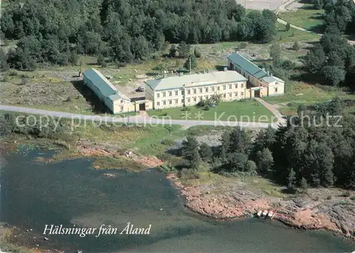 AK / Ansichtskarte Aland Posthuset Eckeroe Fliegeraufnahme Aland