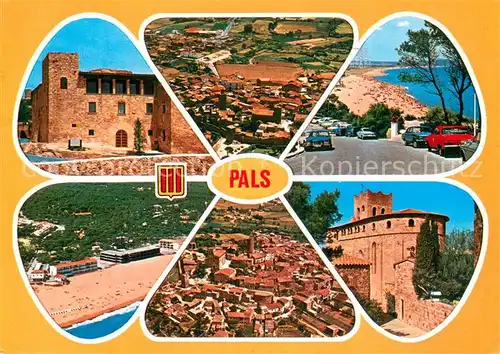AK / Ansichtskarte Pals_ES Fliegeraufnahme Teilansichten 