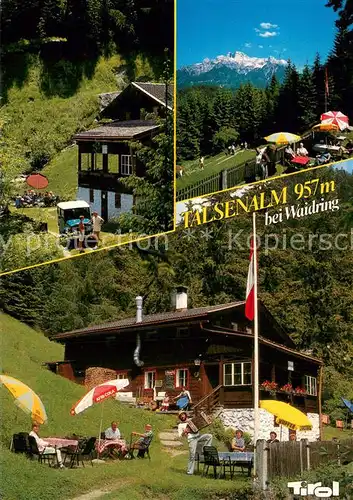 AK / Ansichtskarte Waidring_Tirol Berggasthaus Talsenalm Teilansichten Waidring Tirol