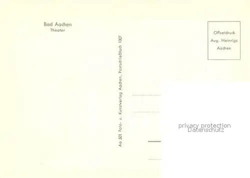 AK / Ansichtskarte Bad_Aachen Theater Bad_Aachen