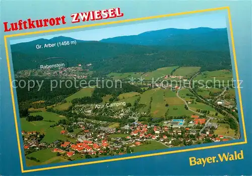 AK / Ansichtskarte Zwiesel__Niederbayern Fliegeraufnahme Panorama 